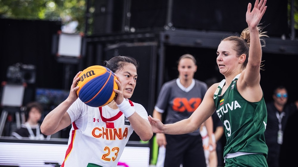 【篮球】王丽丽发挥出色，三人女篮击败立陶宛