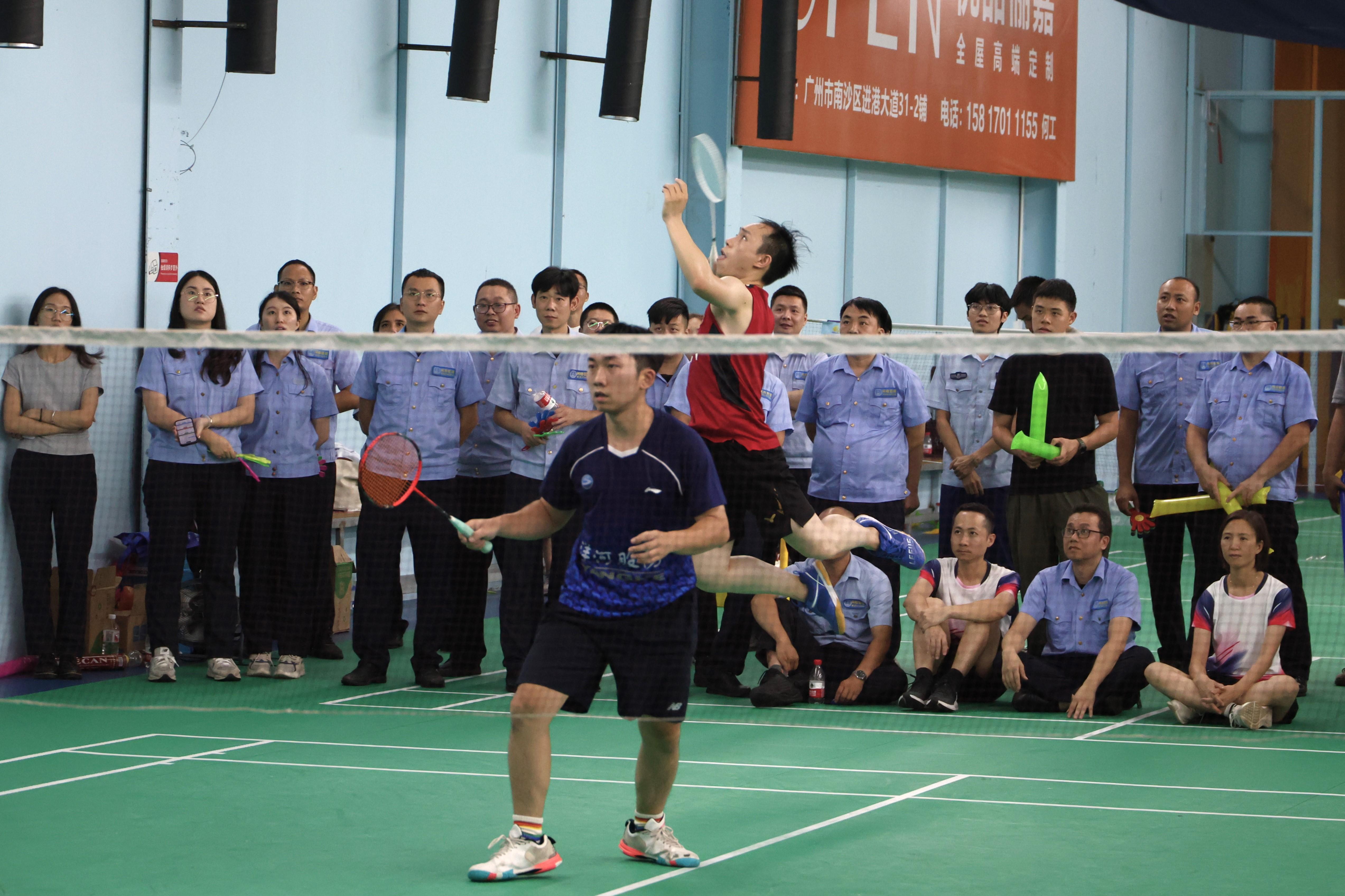 南沙南沙街道机关工会职工羽毛球赛太燃了